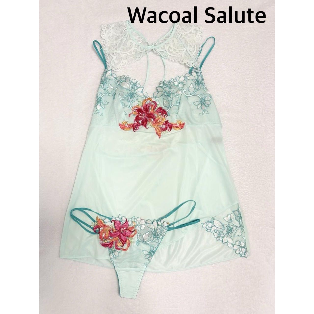 ☆【新品】Wacoal Salute ワコーサルート キャミソール+ソング(Tバック