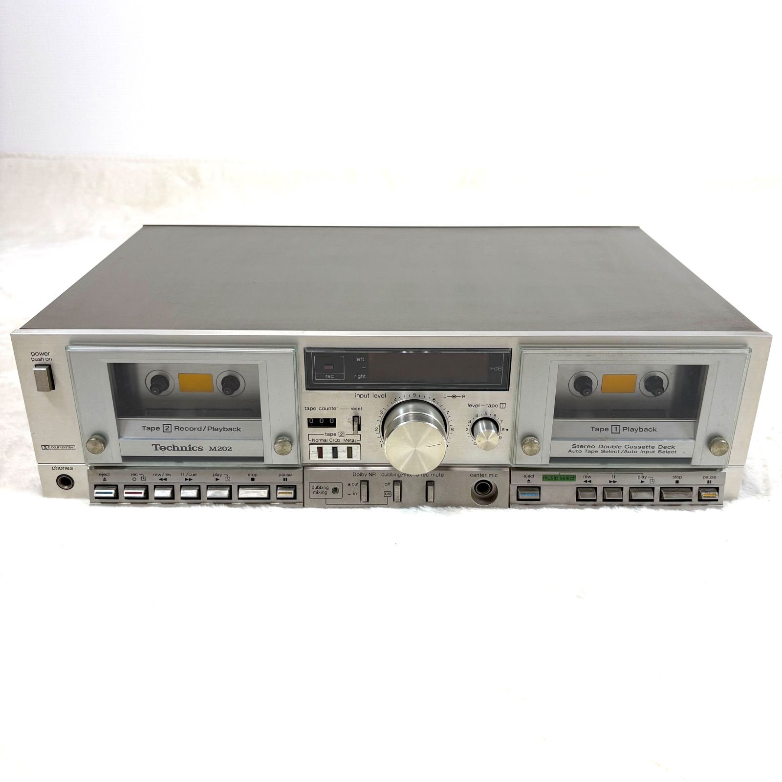 美品 Technics RS-M202 ダブルカセットデッキ 昭和レトロ - メルカリ