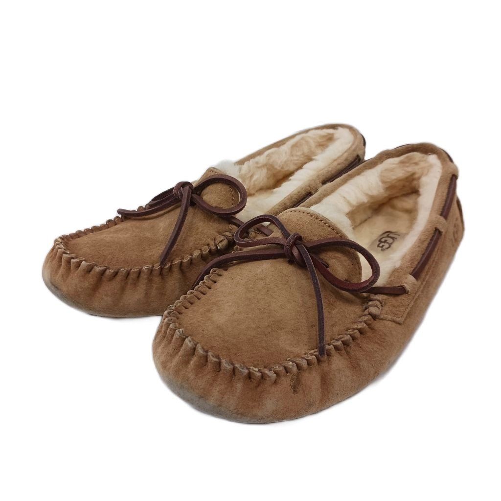 アグ オーストラリア UGG australia モカシン リボン ボア 22.0cm