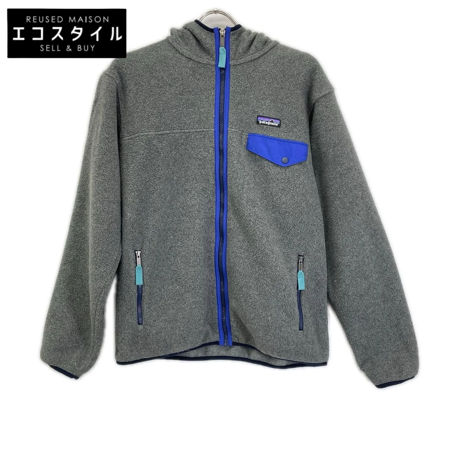 Patagonia パタゴニア 25462 グレー×ブルー シンチラ フリース