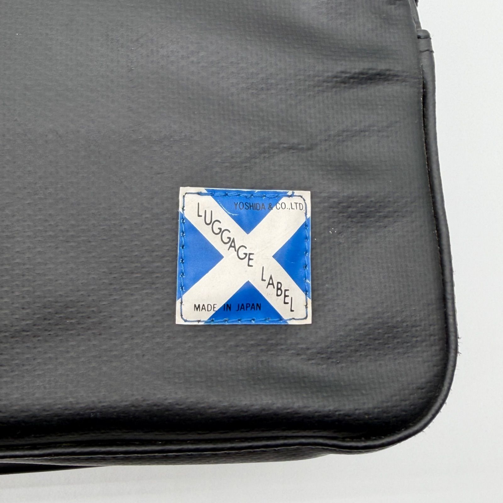 ✨希少✨ラゲッジレーベル ショルダーバッグ A4対応 青バッテン マチ拡張型 黒 LUGGAGE LABEL NEW LINER ラゲッジレーベル ショルダーバッグ 青