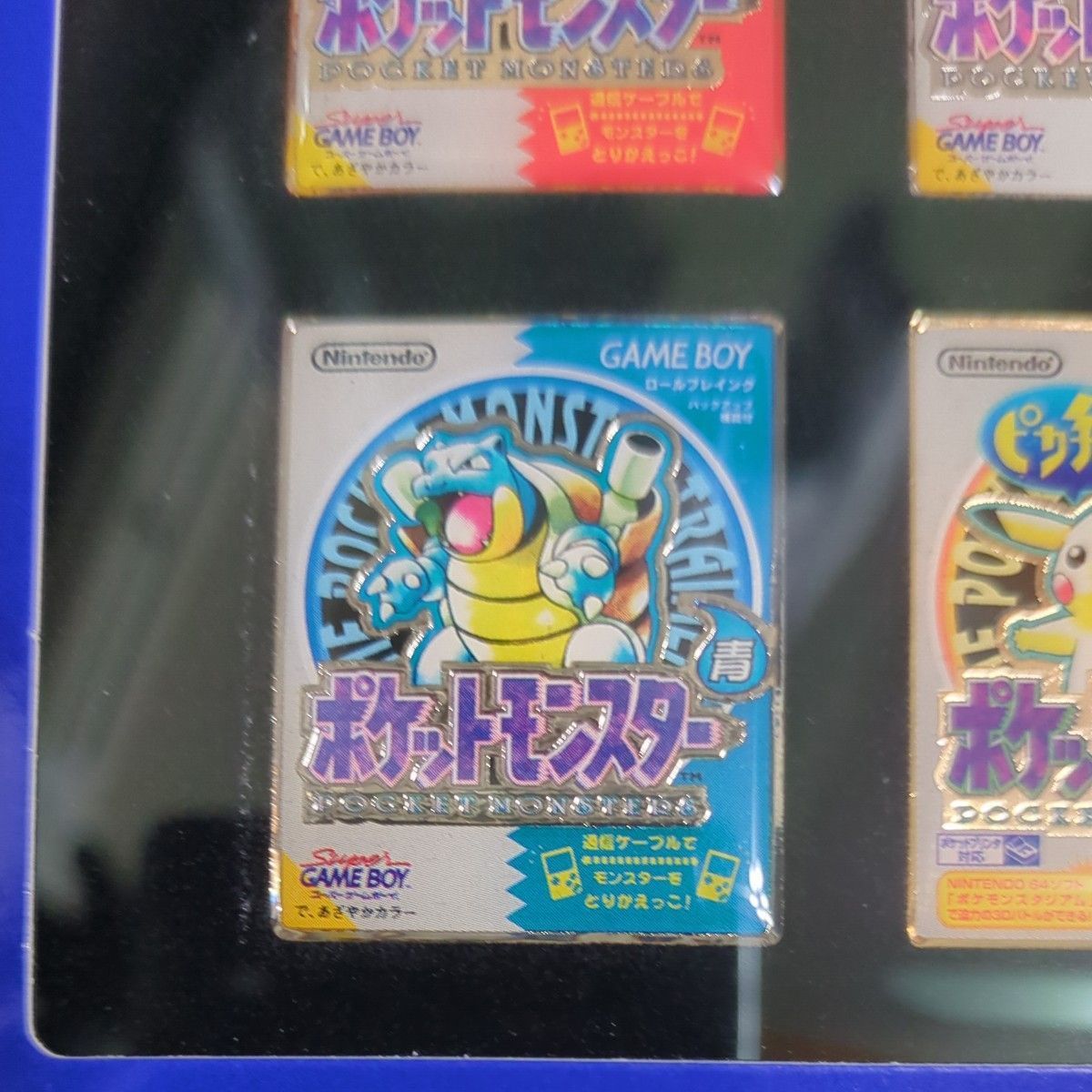 新品】ポケモン初代パッケージ ピンズ4種セット（赤 緑 青 ピカチュウ