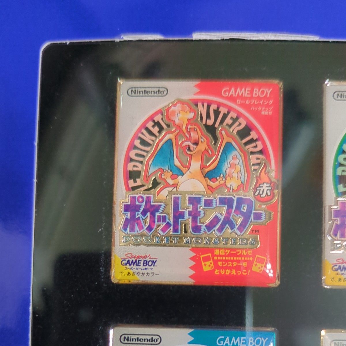 新品】ポケモン初代パッケージ ピンズ4種セット（赤 緑 青 ピカチュウ