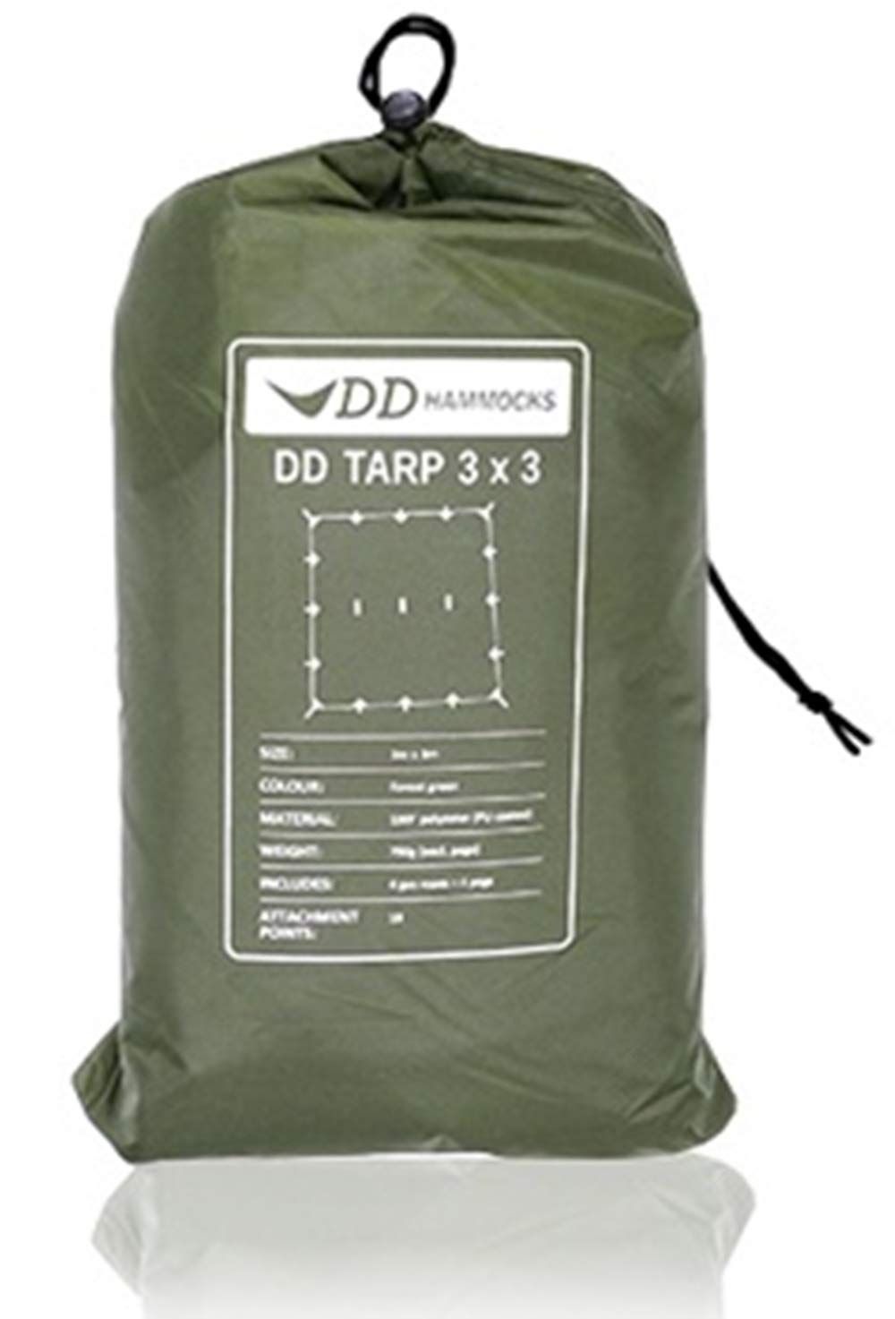 DD Hammocks DD Tarp 3x3 正方形 耐水性 3000mm ハンモックのフライに