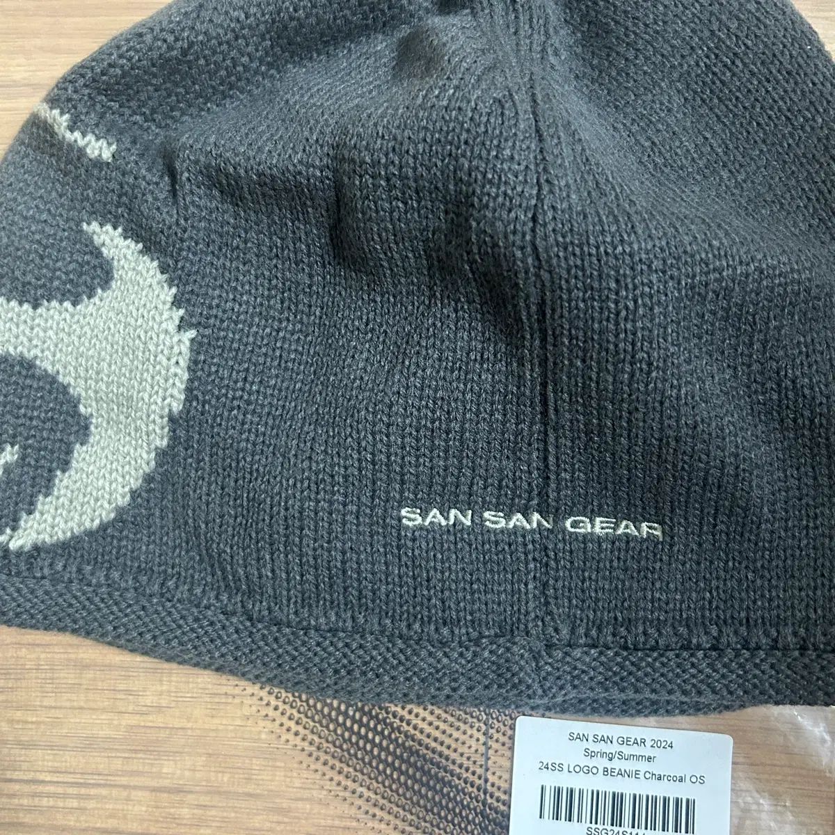 SAN SAN GEAR サンサンギアー ロゴ ビーニー チャコール 24ss - メルカリ