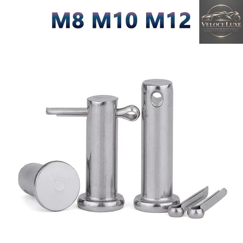 M8 M10 M12 304ステンレス穴ピンシャフト割りピンセット平頭円筒形