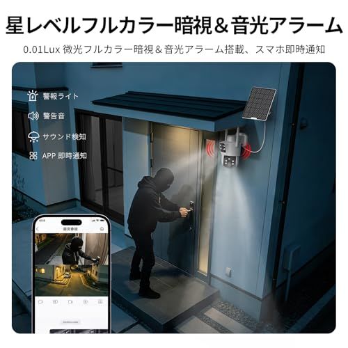 2026デュアルレンズ & 1台2役*360°死角なし監視】 BOIFUN 防犯カメラ