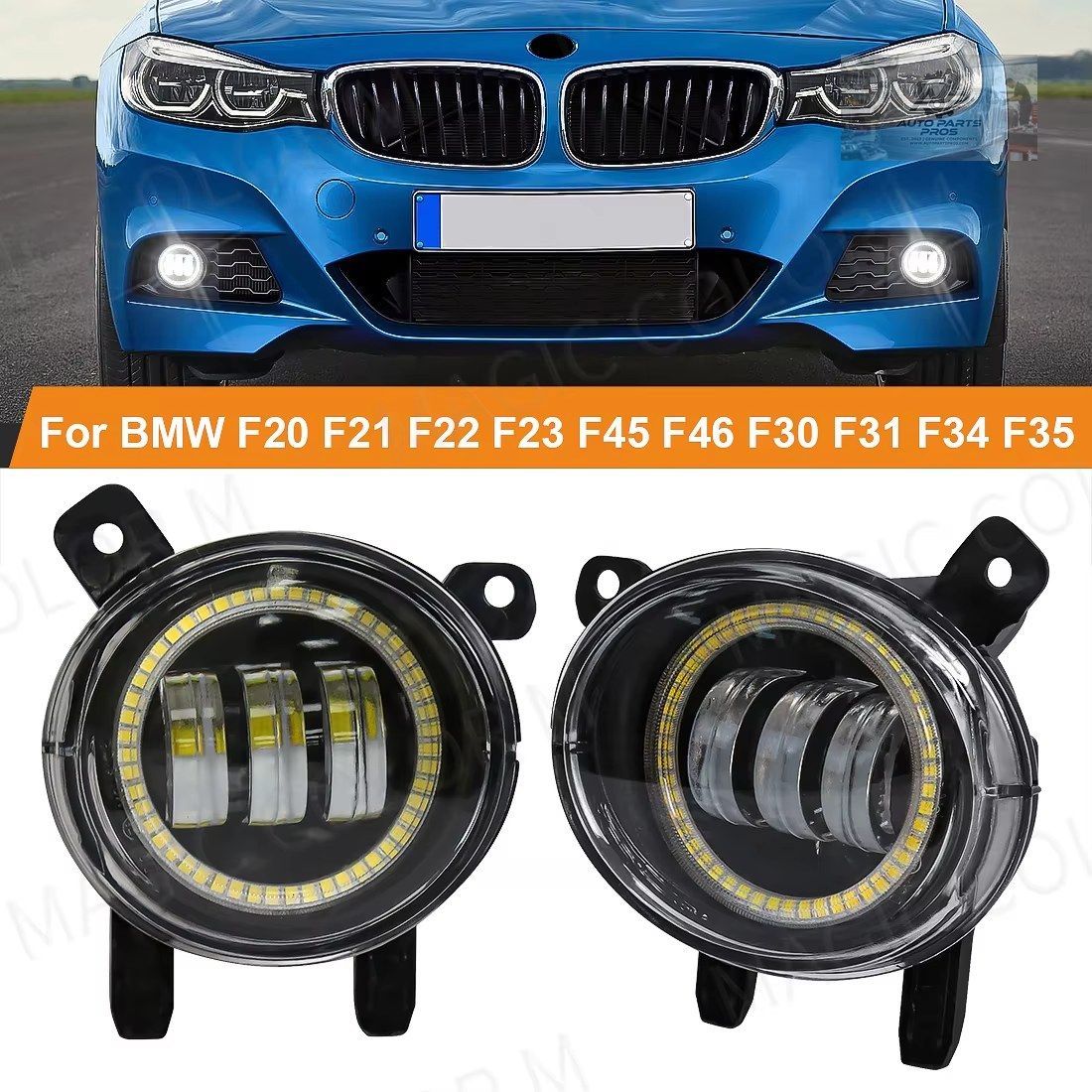 LEDフォグランプ エンジェルアイ BMW F20 F21 F22 F23 F45 F46 F30 F31 F34 F35 オートヘッドライト フロントドライビングランプ 19,786円