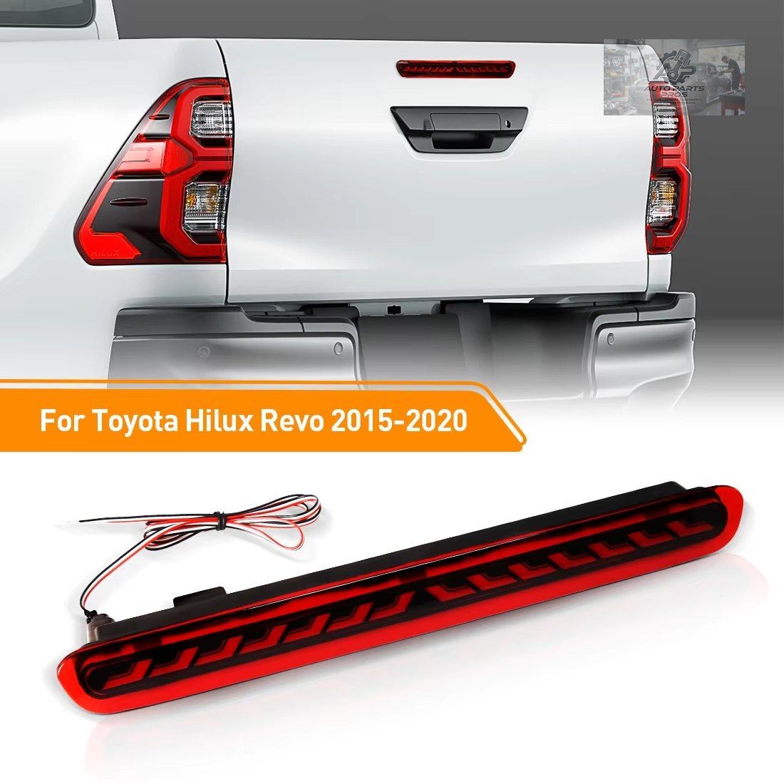 トヨタ ハイラックス レボ 2015 - 20 車用 LED バンパーライト ブレーキ ダイナミック ウィンカー インジケーター リフレクター