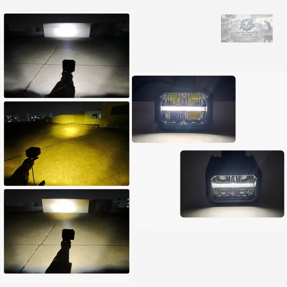 最大40W LEDワークライト2個 DC 12V-36V 黄色白色 DRL オフロード