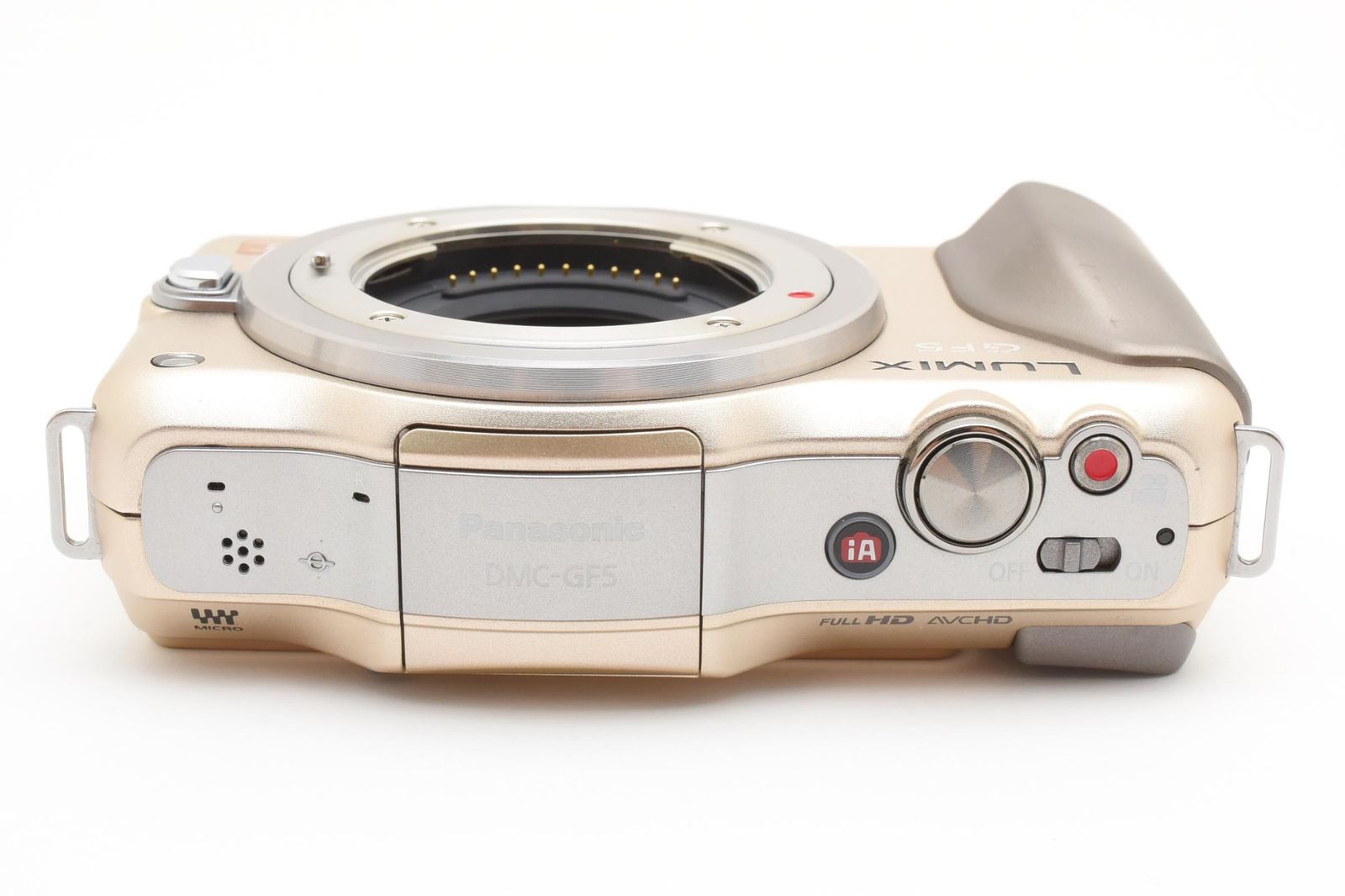 美品 パナソニック DMC-GF5 ミラーレスデジタルカメラボディ ゴールド 実用光学美品 Panasonic パナソニック LUMIX DMC-GF5 ボディ