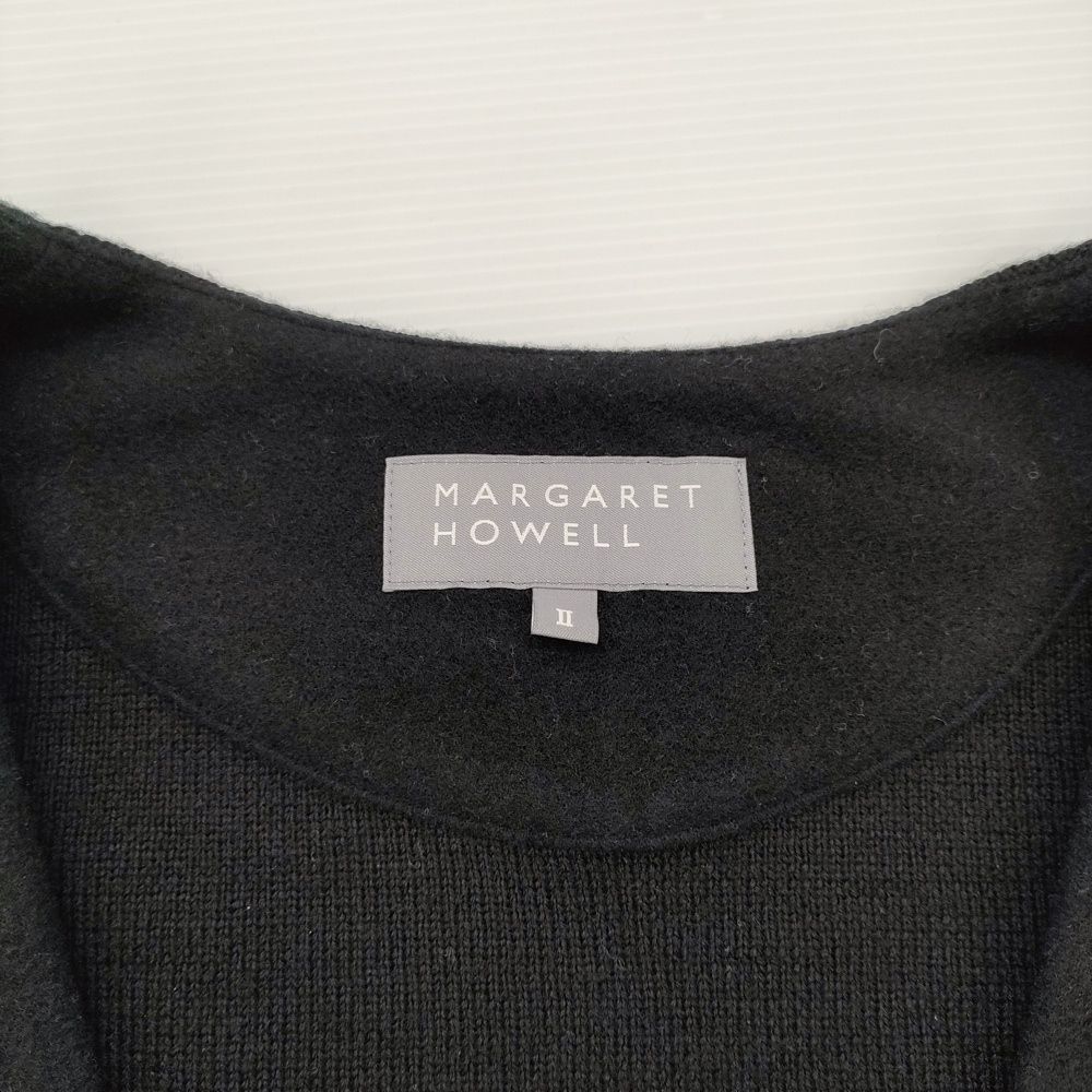 MARGARET HOWELL MILLED WOOL 578-5251201 プルオーバーVネック ニット