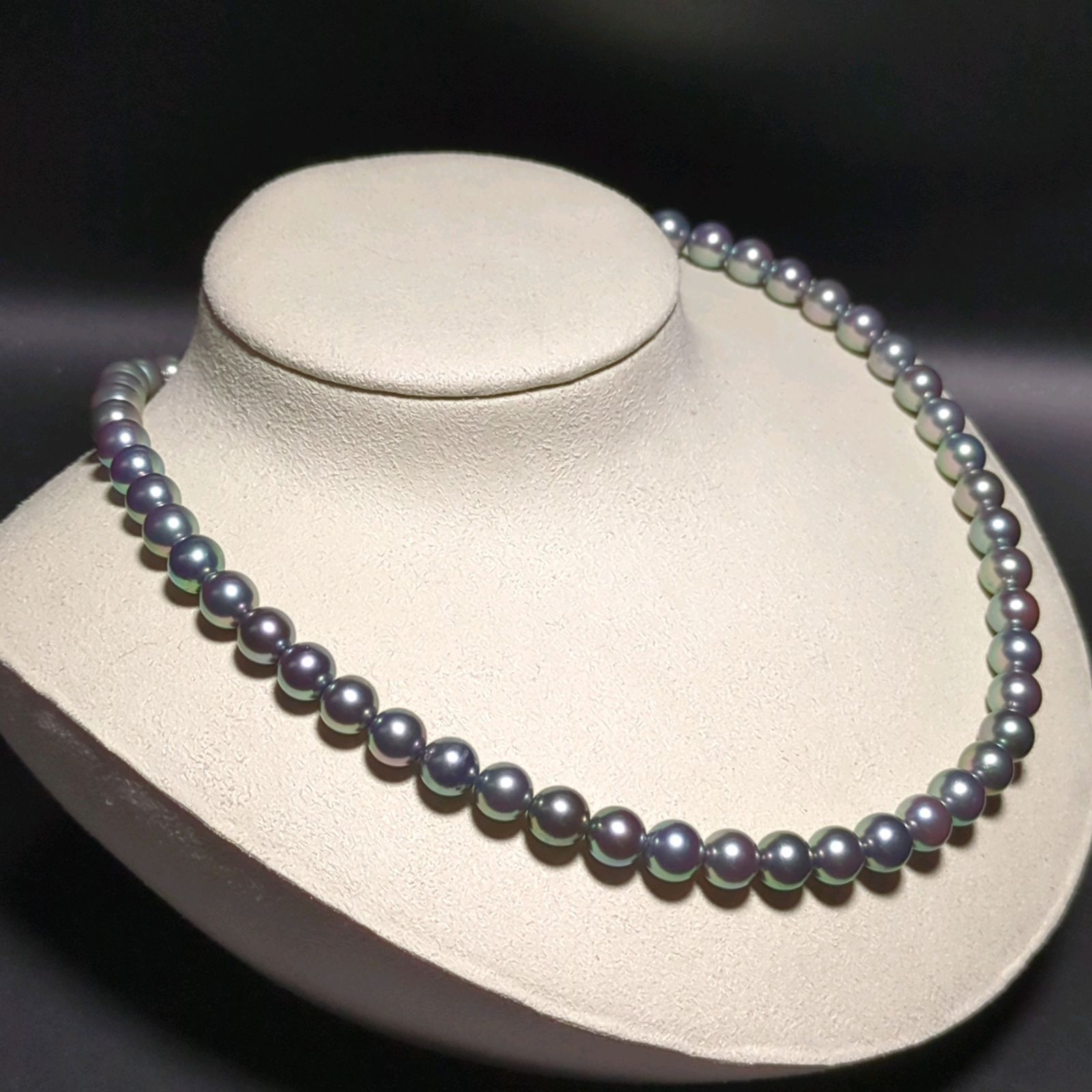 Ezbuy様 ジュエリーマキ◎あこや真珠 パールネックレス 7.5-8.0mm ジュエリーマキ】あこや真珠 ネックレス 約8.0-8.5mm ソーティング付き