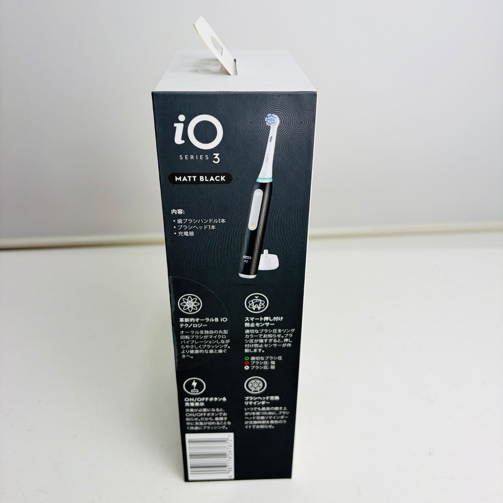 【未開封】P＆G ブラウン オーラルB iO3 マットブラック 新品未開封】ブラウン オーラルB iO3 IOG31A60 マットブラック 電動