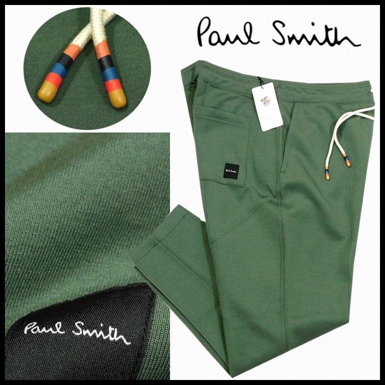 新品 ポールスミス Paul Smith ロングパンツ L カーキ アーティスト