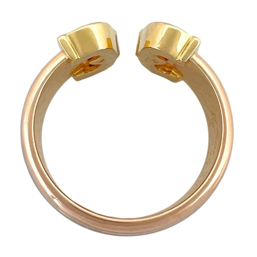 カルティエ リング 2C SM スリーカラー 55号 K18 CARTIER 55 double C 2C LM 3color ring 750 K18 YG PG WG カルティエ