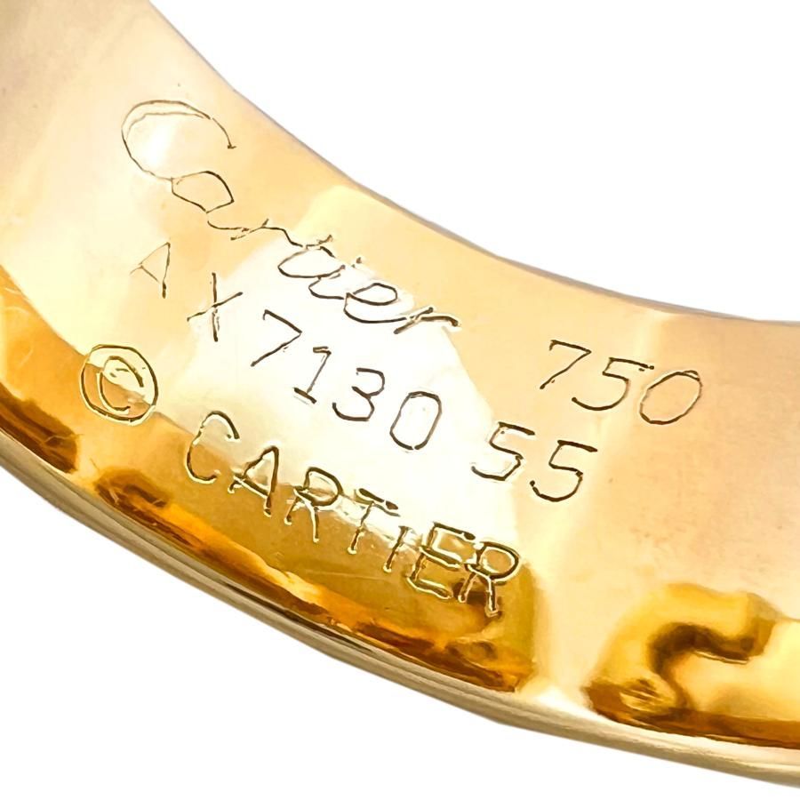 CARTIER 55 double C 2C LM 3color ring 750 K18 YG PG WG カルティエ