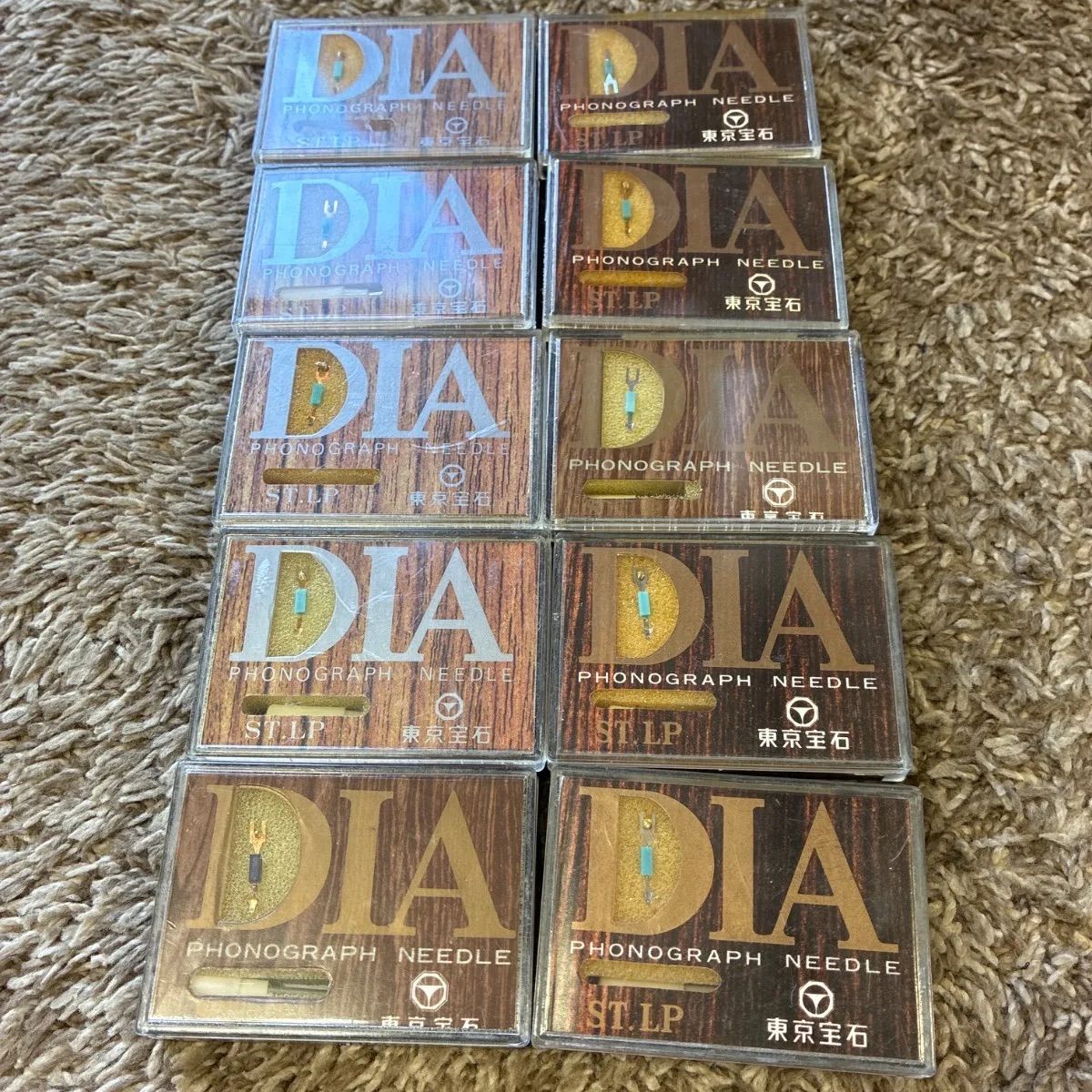 未使用品 東京宝石 DIA PHONOGRAPH NEEDLE ST.LP レコード針 10個