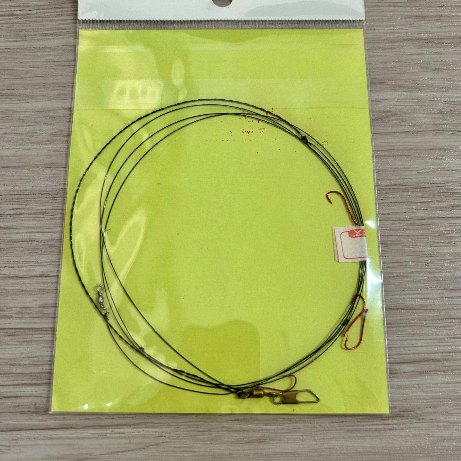 未使用品 釣り具 まとめ売り 釣り糸 ライン ハリス 釣り針 釣具屋オリジナル 吹流仕掛 小物釣鈎 4本針 赤キス6号 ハリス1号 1.3m
