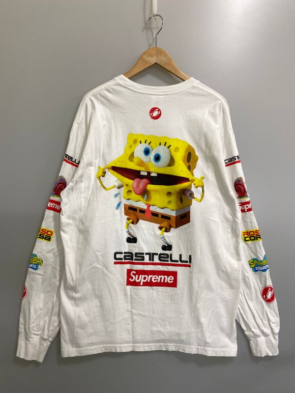 SUPREME シュプリーム × SPONGEBOB CASTELLI RACING L/S TEE スポンジ
