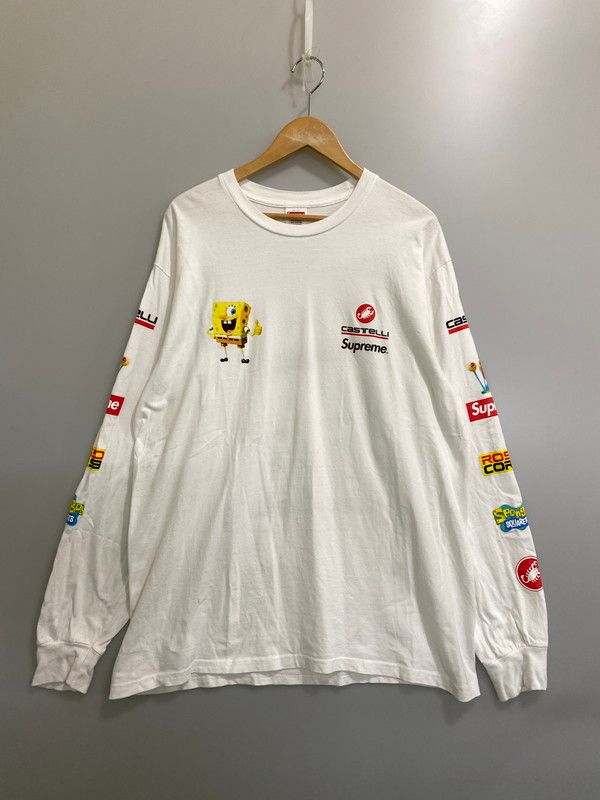 SUPREME シュプリーム × SPONGEBOB CASTELLI RACING L/S TEE スポンジ