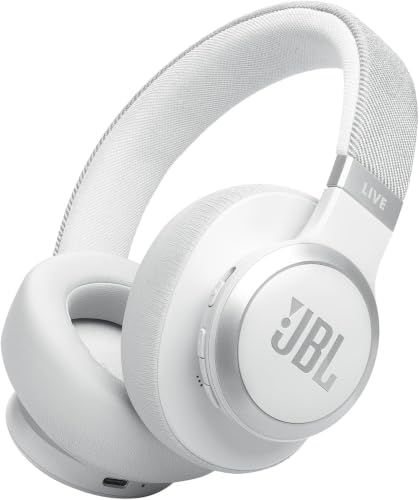 JBL LIVE 770 NC スタイル/デザイン/ハイブリッドノイズキャンセリング/Bluetooth対応/マルチポイント/オーバーイヤーヘッドホン/ホワイト/JBLLIVE770NCWHTmt f1afdd1b
