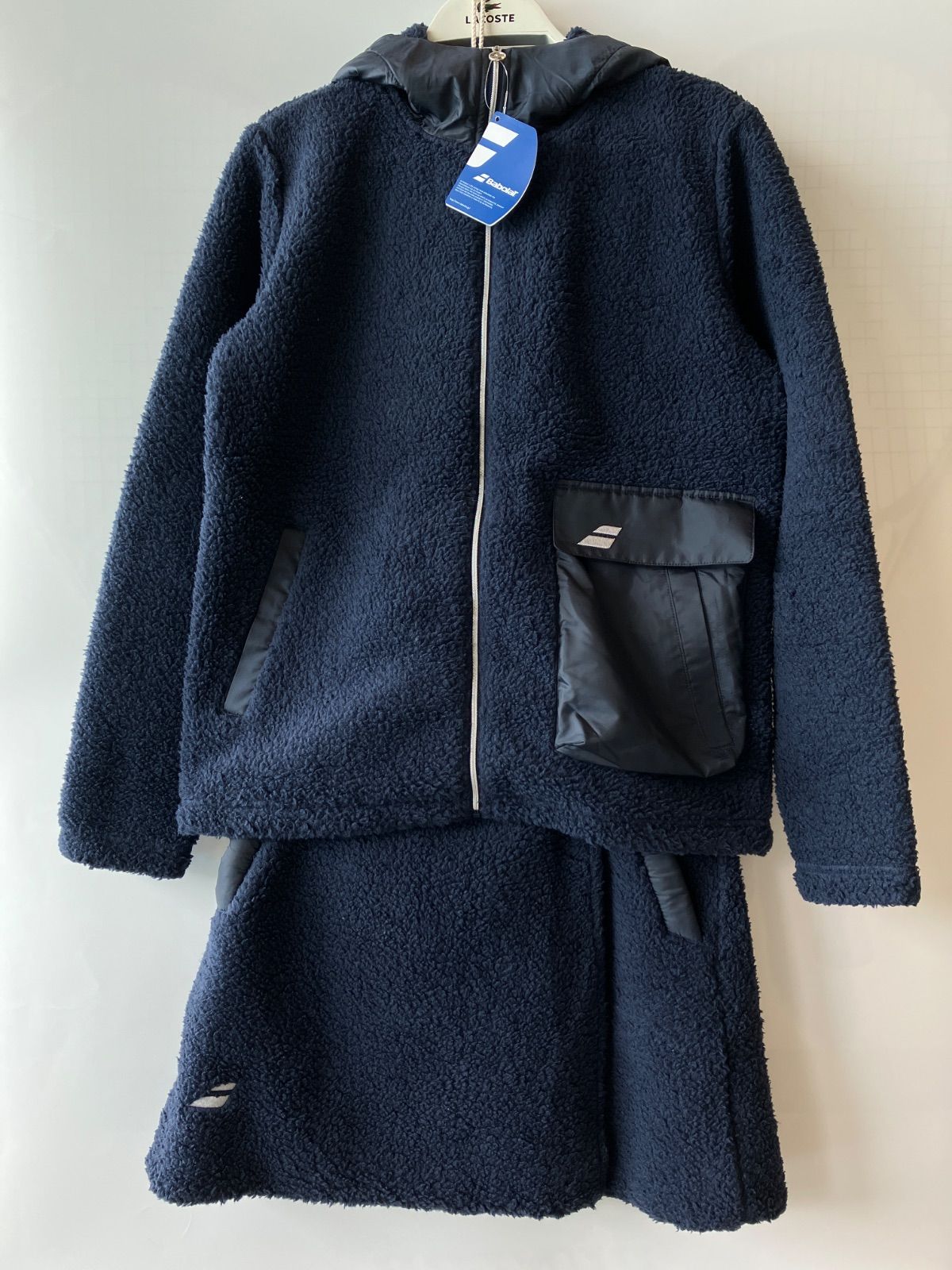 新品・紙タグ付き上下セット】バボラ テニス ボア ジップパーカー
