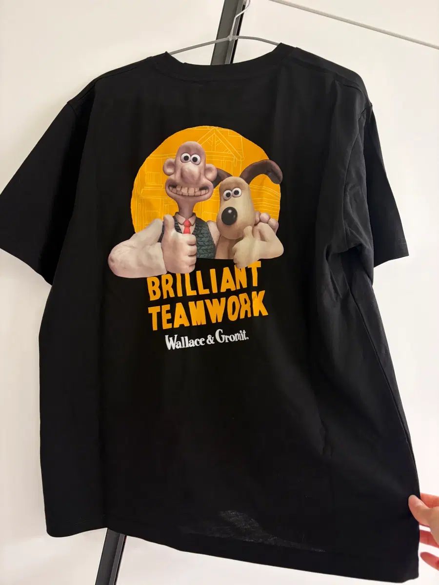 ウォレスと グルミット 半袖Tシャツ ブラック XL - メルカリ