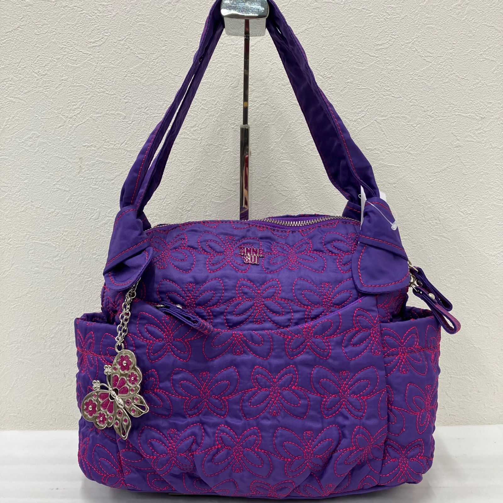 9294 【良品】 ANNA SUI アナスイ 2way ショルダーバッグ トートバッグ