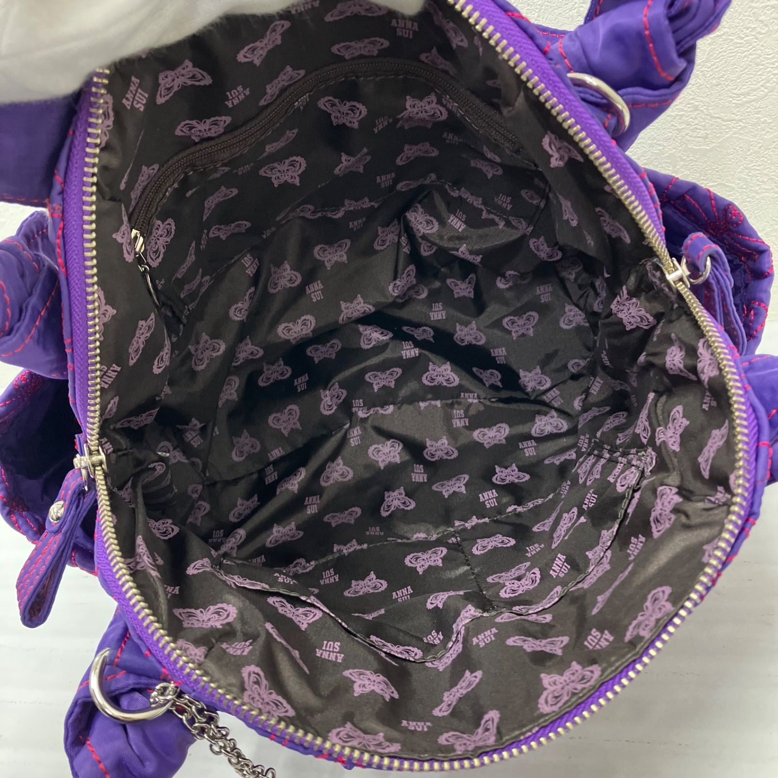 9294 【良品】 ANNA SUI アナスイ 2way ショルダーバッグ トートバッグ