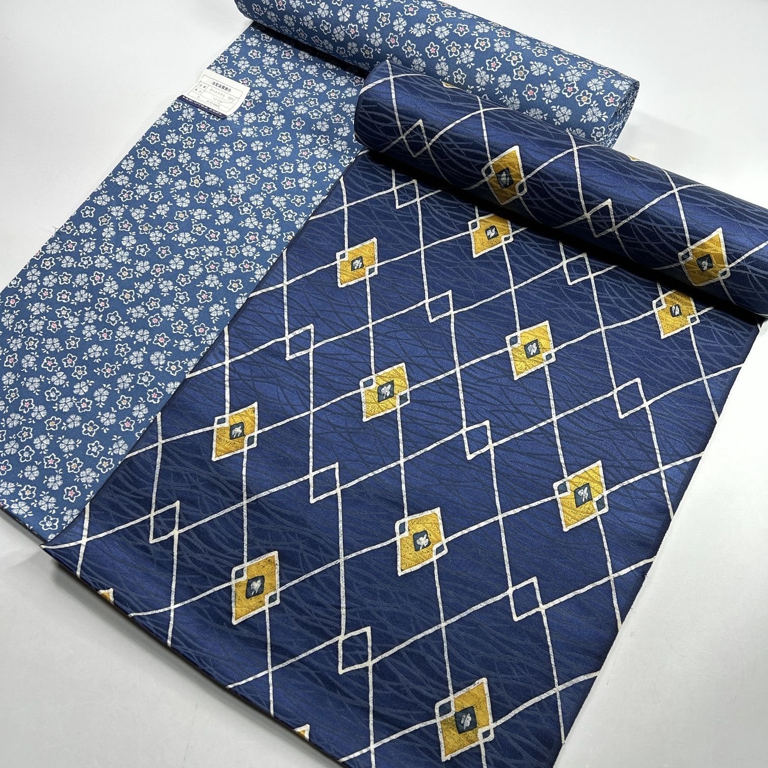 反物 着尺 羽尺 2本 ポリエステル 着物まとめ売り 【J527】同梱購入