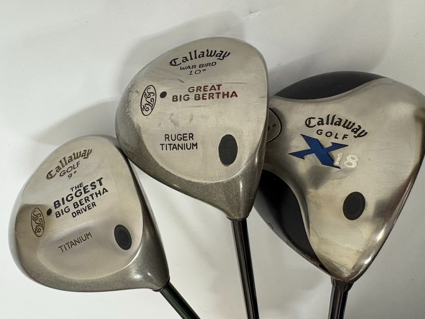 Callaway キャロウェイ ドライバー 3本セット BIG BERTHA X18 9° 10