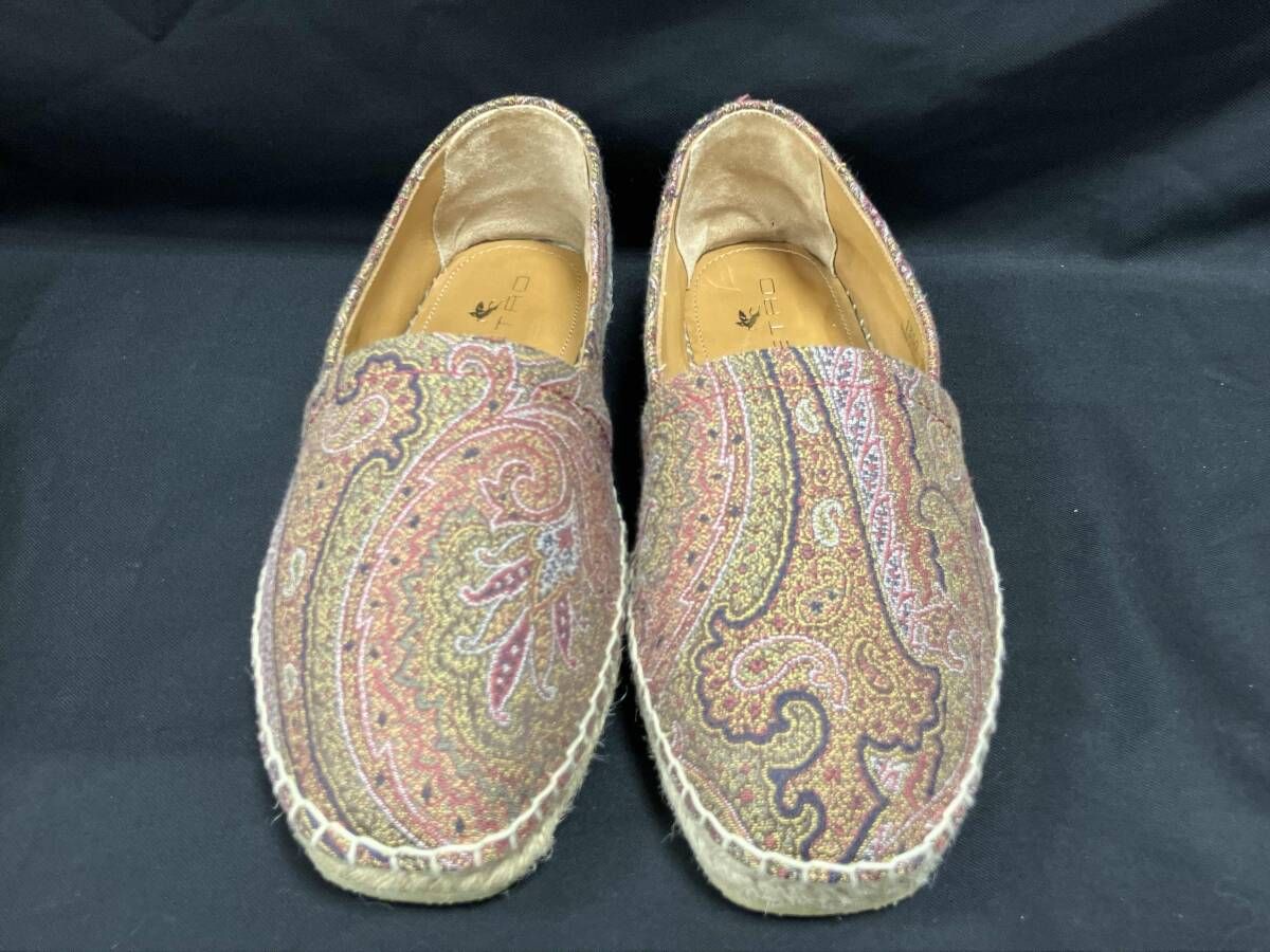 ETRO エトロ エスパドリーユ スリッポン ペイズリー サイズ39 スペイン