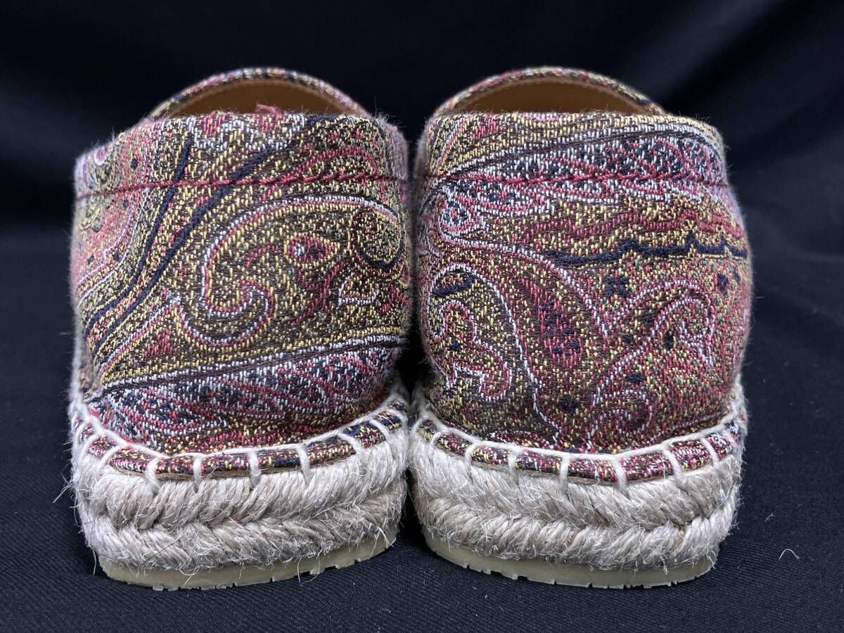 ETRO エトロ エスパドリーユ スリッポン ペイズリー サイズ39 スペイン