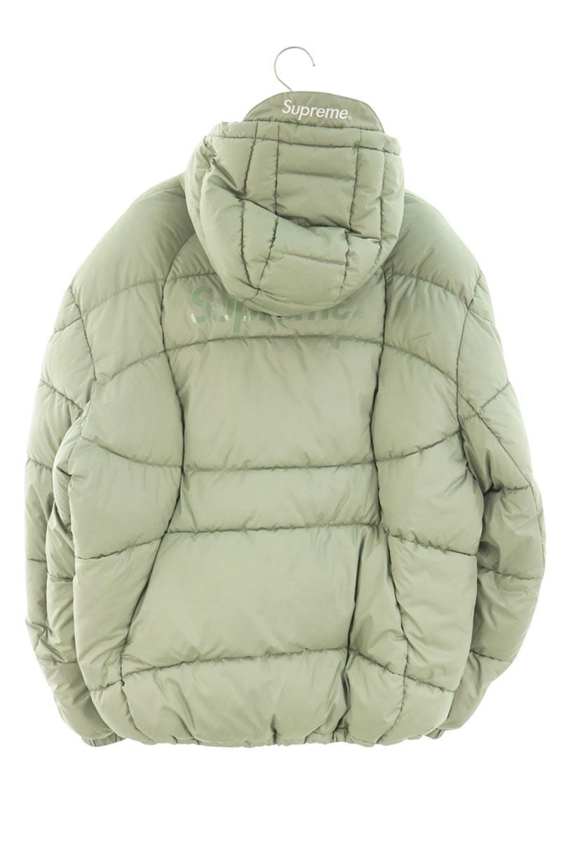 シュプリーム 21AW Warp Hooded Puffy Jacket バックロゴダウン
