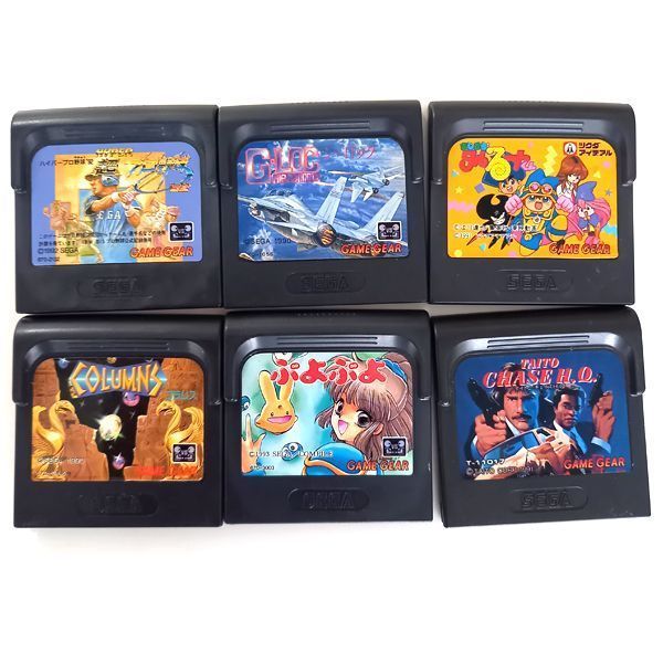 タイトーチェイスH.Q入り】セガ ゲームギア ソフト 6本セット 専用