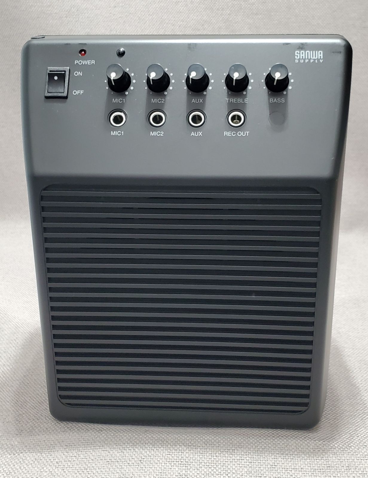 SANWA SUPPLY サンワサプライ マイク入力拡声機能搭載アンプ内蔵