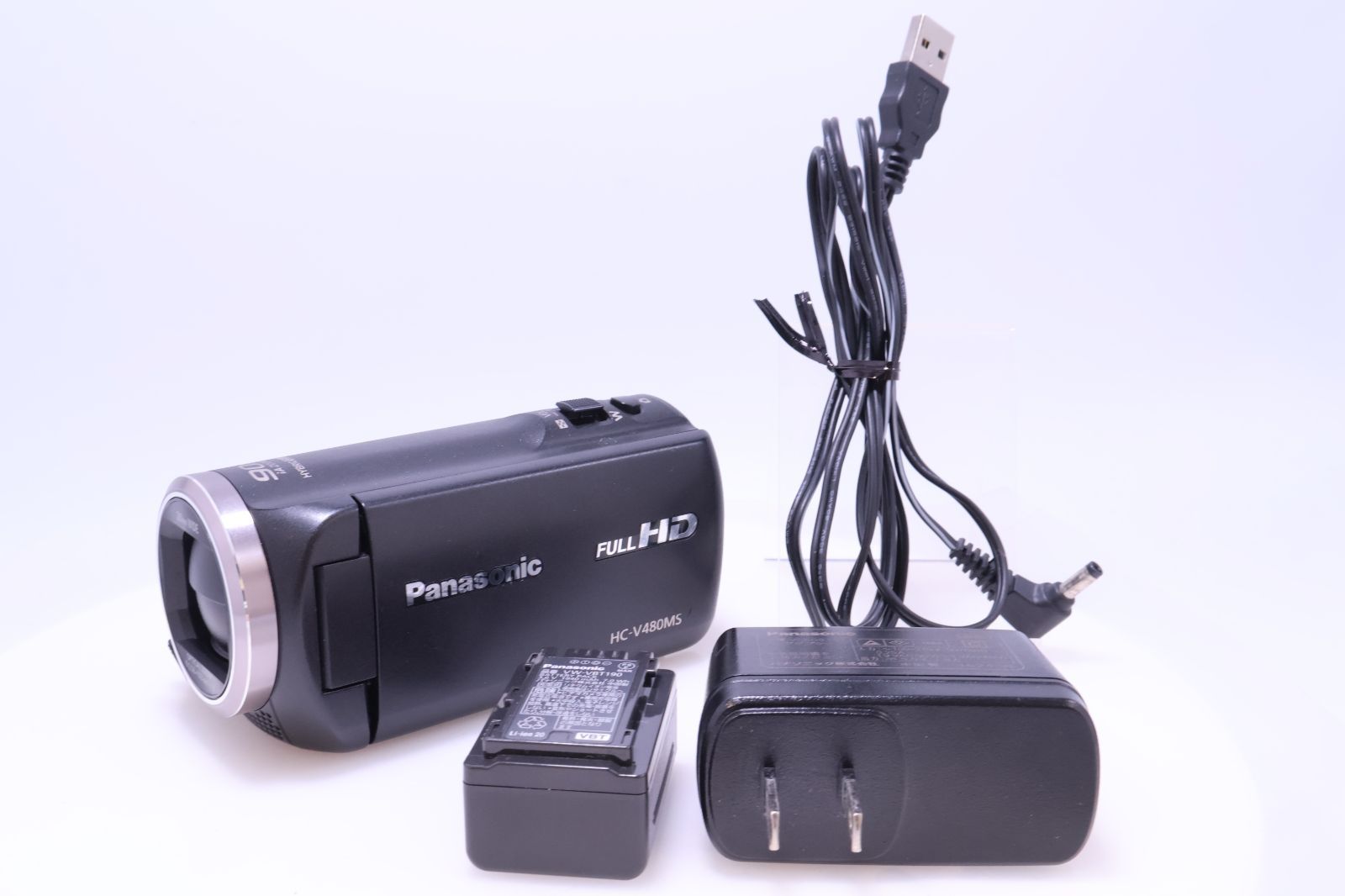 美品】Panasonic V480MS 32GB 高倍率90倍ズーム ブラック HC-V480MS-K