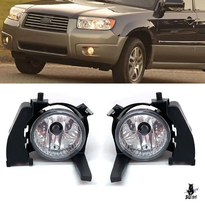 スバルフォレスター SG 2006-2008 フロントバンパーフォグランプガラス