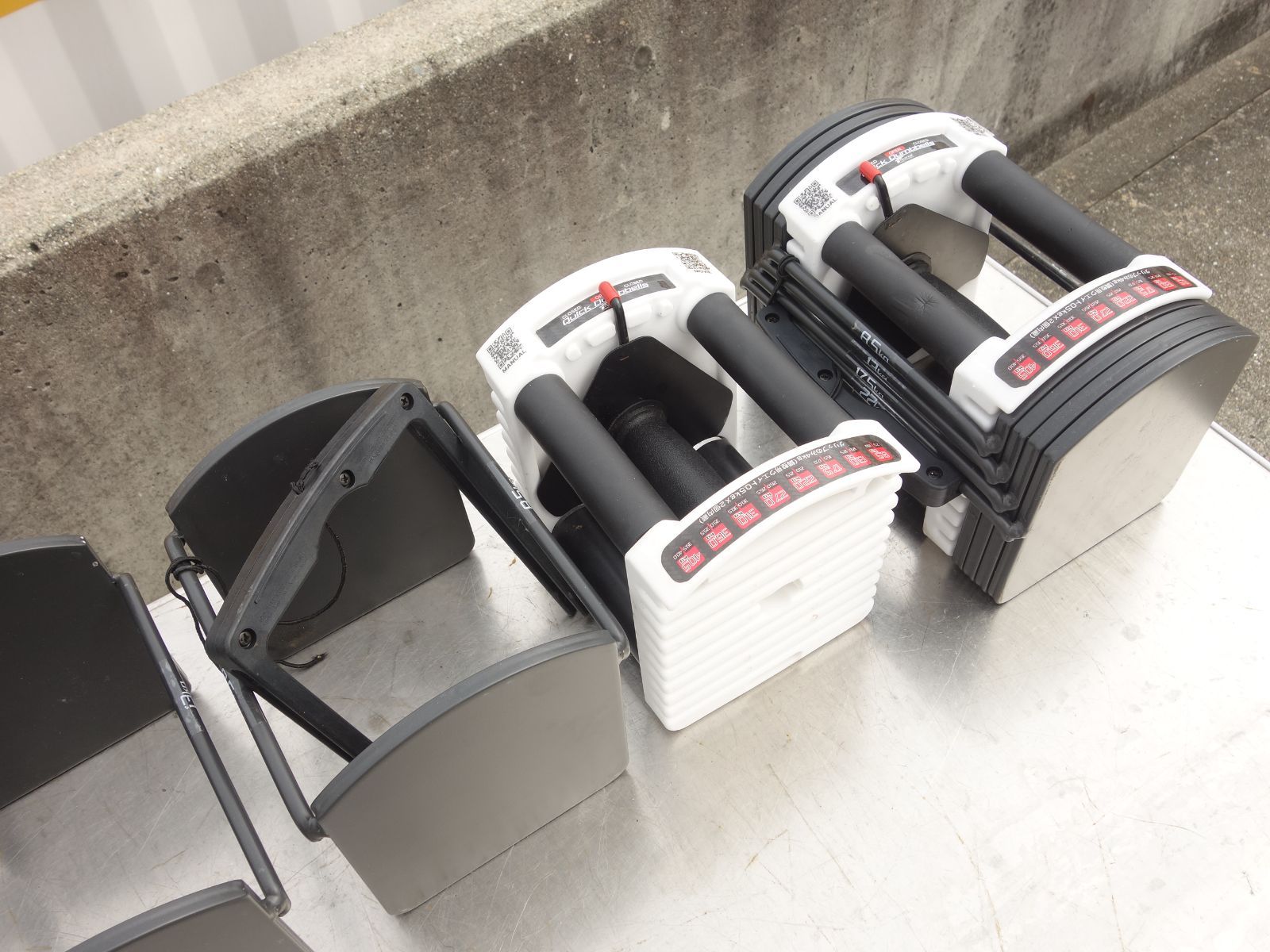 中古】M▽フィールドア FIELDOOR 可変式 クイックダンベル 22kg 2個