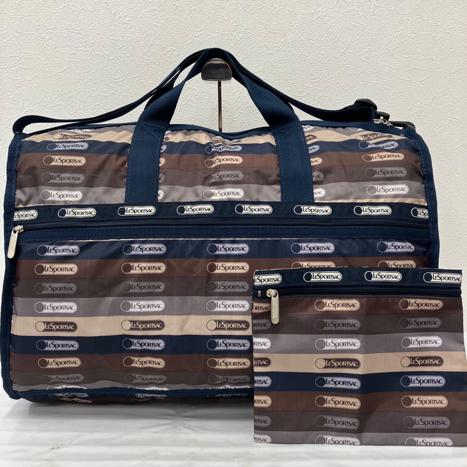 レスポートサック　LeSportsac ブラウン　ボストンバッグ 9428 【良品】 LeSportsac レスポートサック ボストンバッグ 旅行用