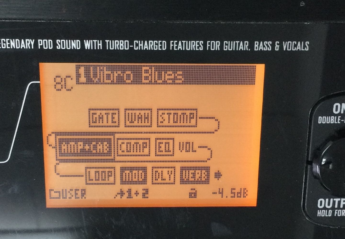 起動・スイッチ切り替え確認済み】LINE6 POD X3 LIVE マルチ