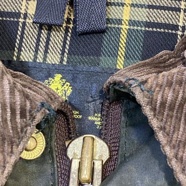 中古】Barbour 90s BEAUFORT 3ワラント 英国製 セージグリーン サイズ