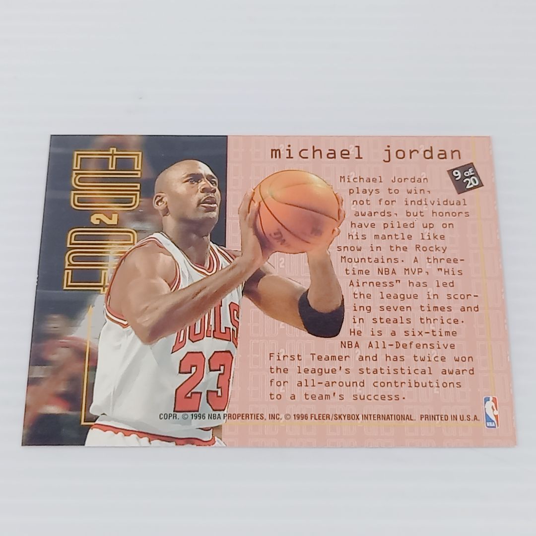 NBAカード マイケル・ジョーダン 1995-96 Fleer End 2 End インサート