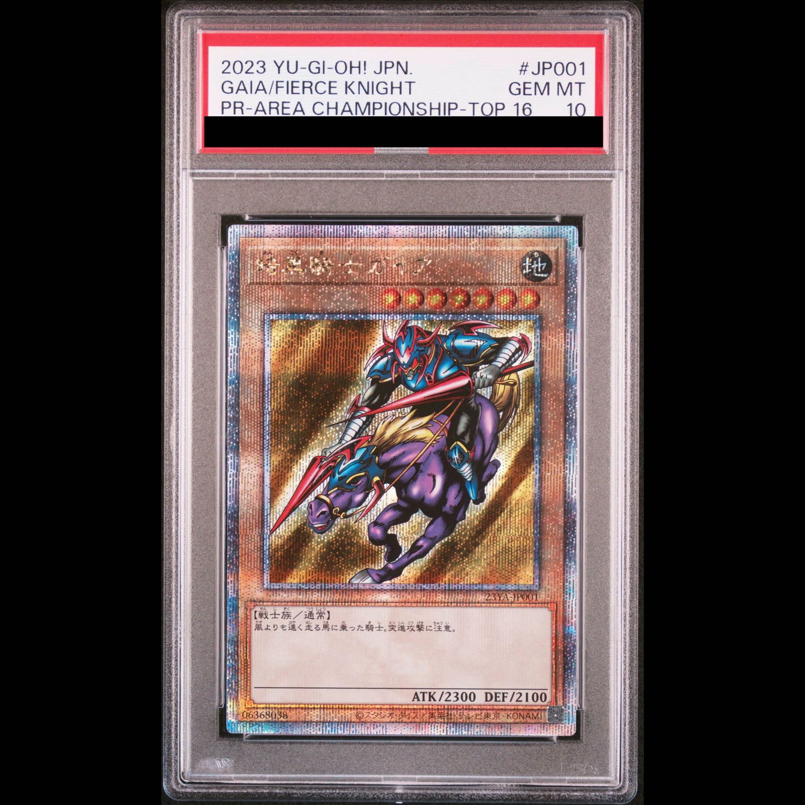 PSA10】暗黒騎士ガイア （AREA CHAMPIONSHIP 2023 上位賞）QCSE・25th
