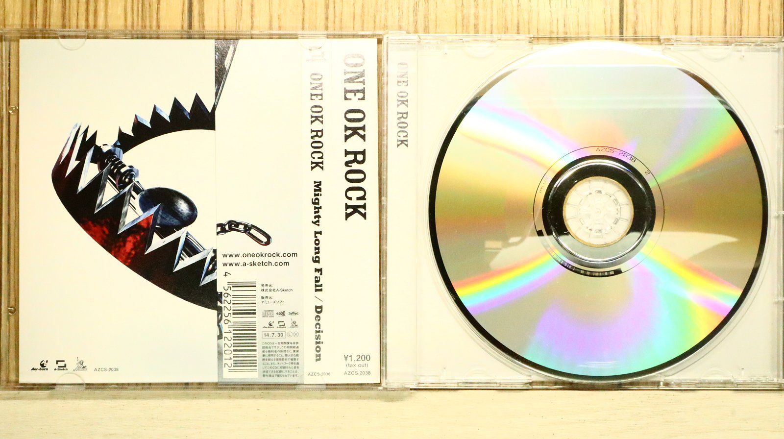 国内盤CD☆ワンオクロック/ONE OK ROCK□ Mighty Long Fall/Decision