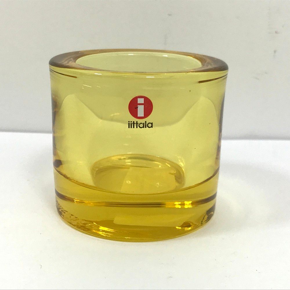 未使用品 iittala イッタラ ivi キビ キャンドルホルダー 60mmレモン