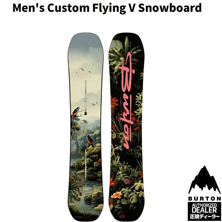 BURTON Men's Custom Flying V Jungle Snowboard / バートン カスタム