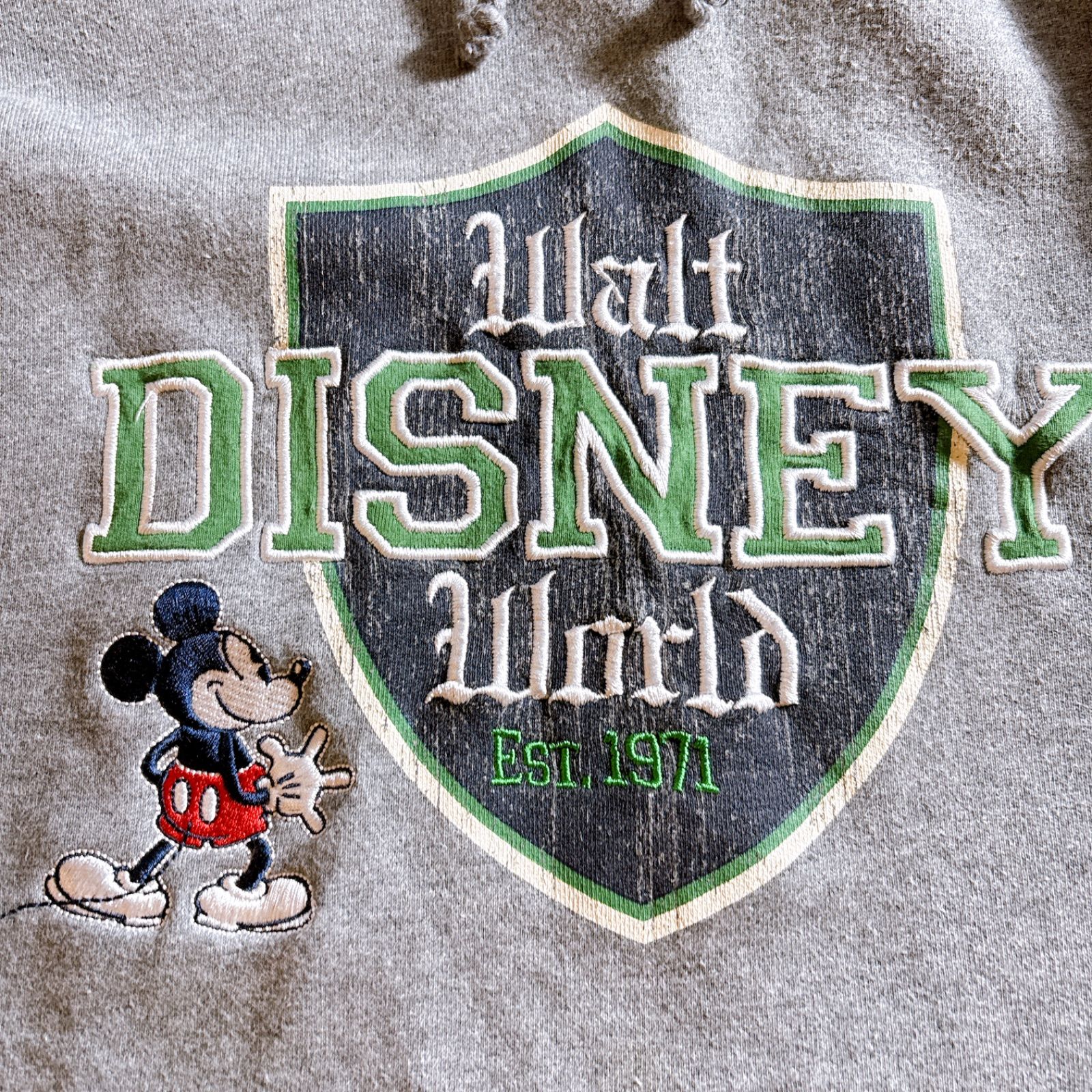 希少デザイン】90s Vintage WALT DISNEY WORLD HOODIE ウォルト