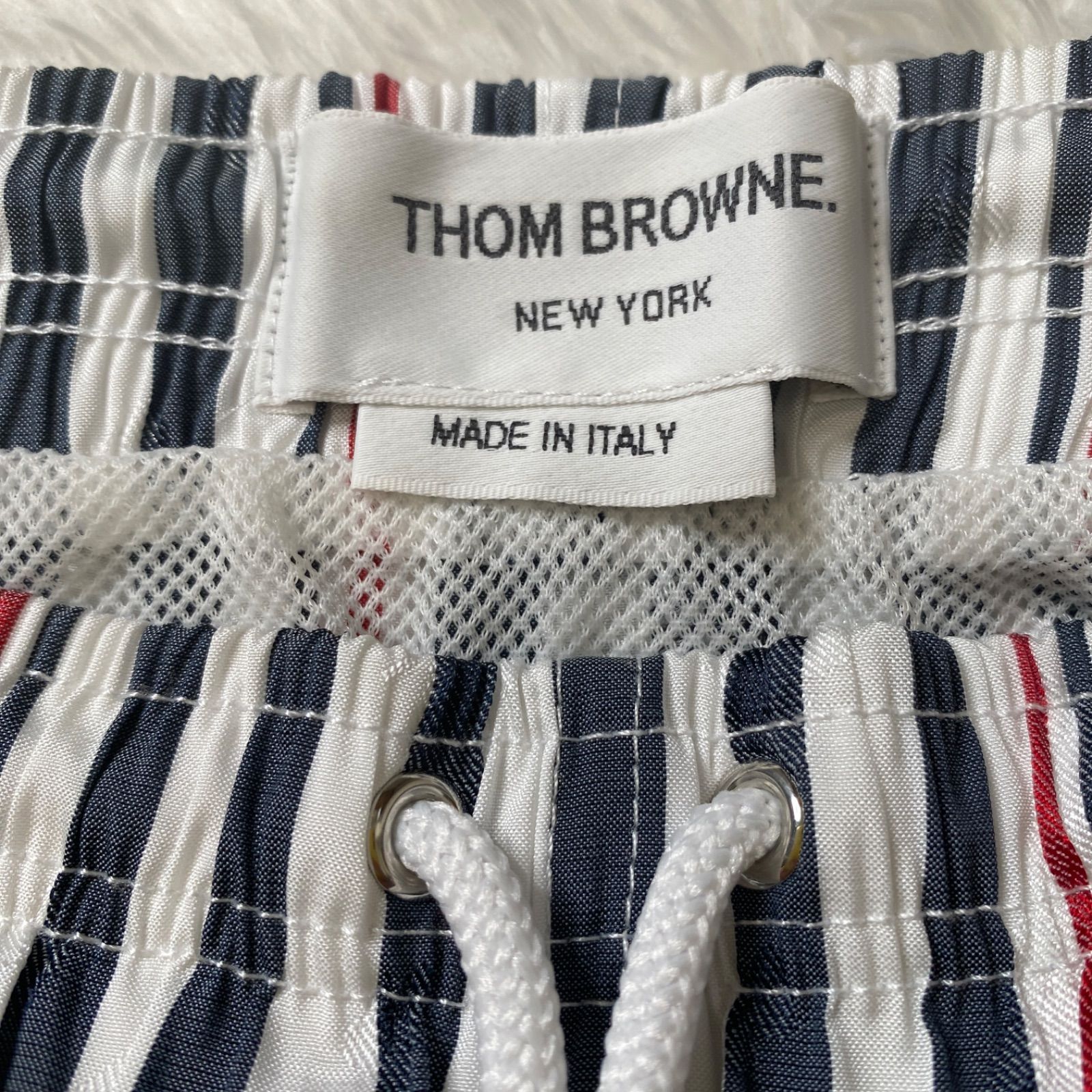 Thom Browne ストライプ ショートパンツ サイズ2 スイムウェア THOM BROWNE トリコロール ストライプ スイムショーツ 水着 海パン